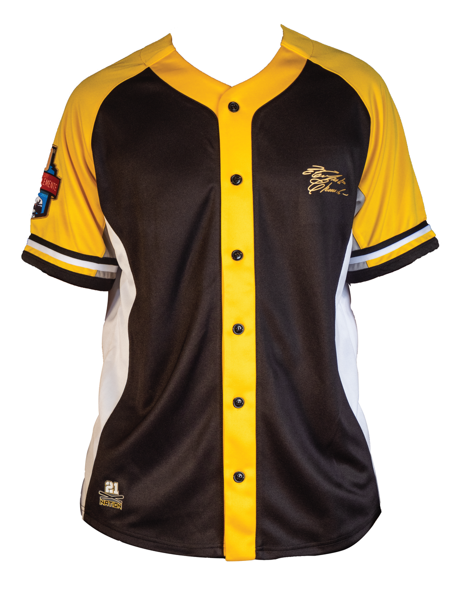 Roberto Clemente 50th Anniversary Jersey Black 21 NATION