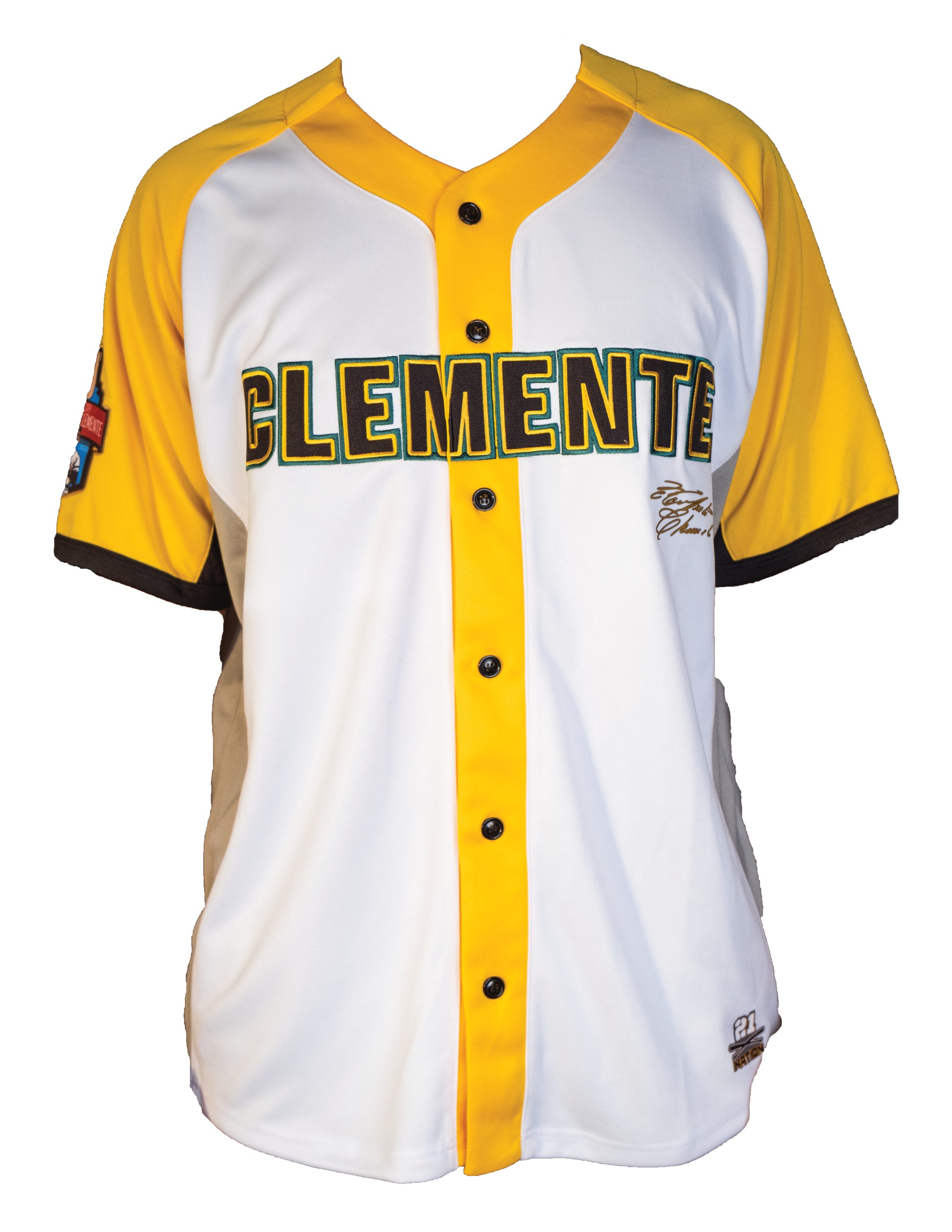 21 Roberto clemente jersey old classic style uniform Size xl new